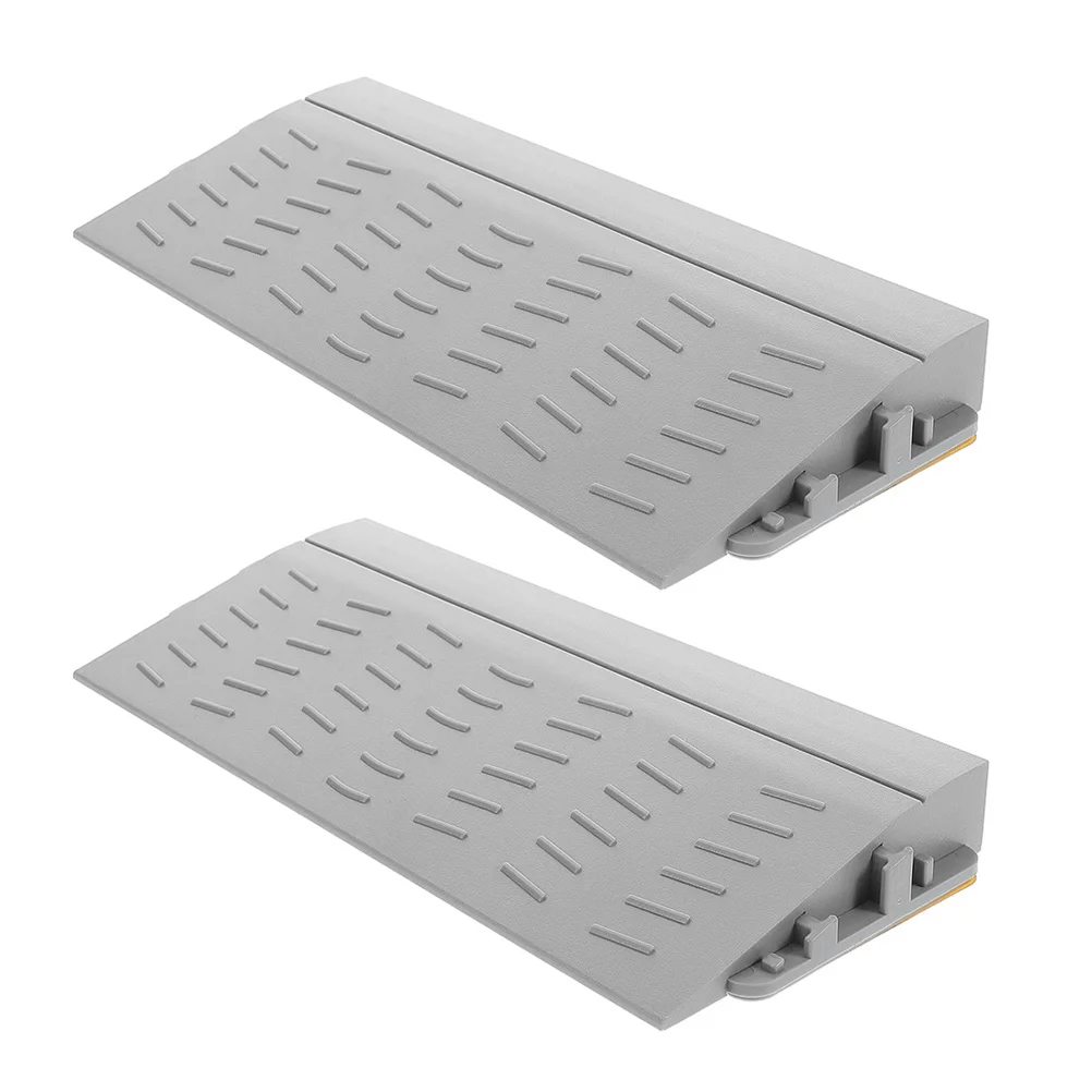 

2Pcs Threshold Ramp Mat for Robot Vacuum Door Transition Strip Anti-Slip Climbing Support Ramps for Uneven Floors Indoor Use