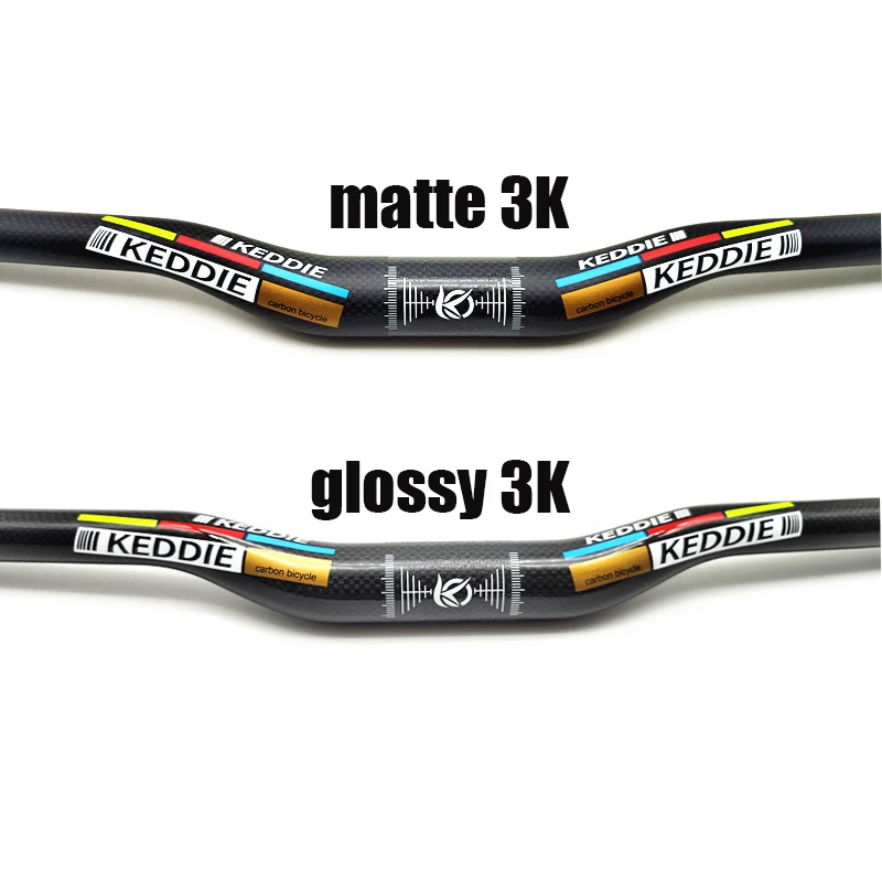 KEDDIE Mtb Carbon Handlebar Bicycle Handlebar 31.8*580-720/740/760mm Matt Black Handlebars For Mountain Bike Accessories