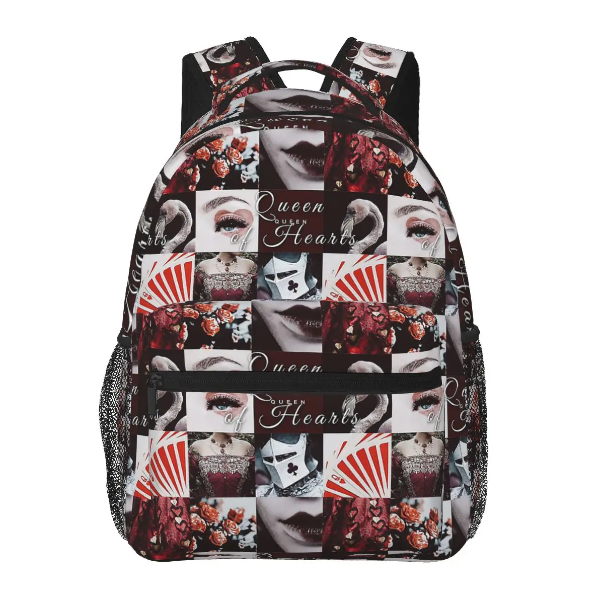 

Рюкзаки Queen Of Hearts для мальчиков и девочек, сумка для книг, школьные сумки для студентов, рюкзак для ноутбука с героями мультфильмов, сумка на плечо большой вместимости