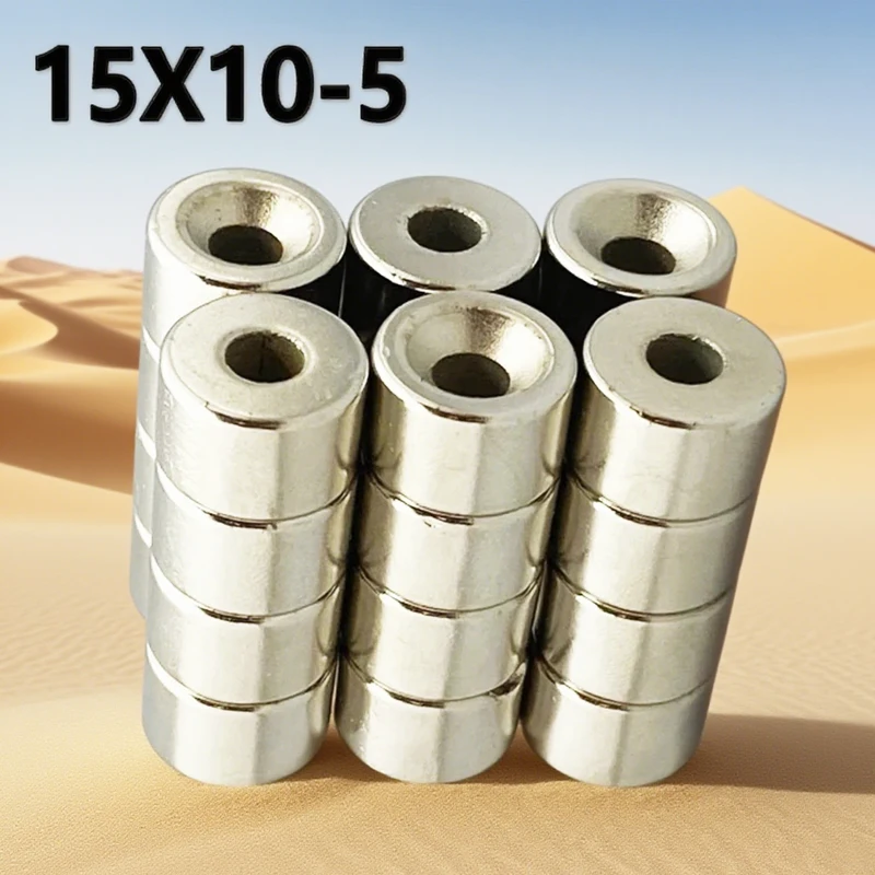2-100pcs 15x10-5mm Magnet Hole Round Shape for Kitchen Garage Tool Office Fridge Whiteboard Craft 15*10-5mm Accessory
