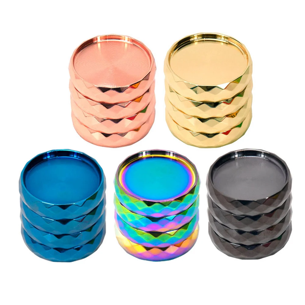 

Herb Grinder Wavy Style Zinc Alloy Crucher 4 Parts Diamond 56mm Diameter Crusher Grinders Kitchen Cool Gadget