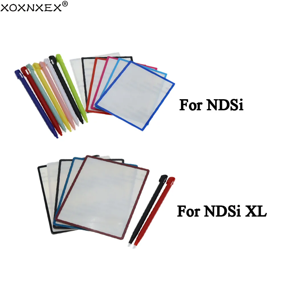 1Set Obere LCD-Bildschirm-Kunststoffabdeckung Touch-Stylus-Stift Ersatzteile für NDSi NDSi XL LL