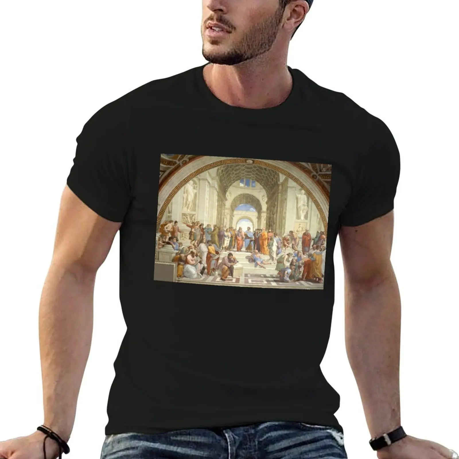 School of Athens by Raphael T-Shirt oversized plain mens vintage t shirts