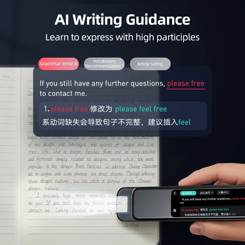 Youdao-辞書ペンx6プロ、smart、プロの学習、英語インターフェース、100言語以上