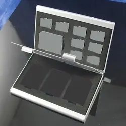 Storage Case Box Portable Container Holder Organizer Aluminum Accessories for SD TF Memory Cards