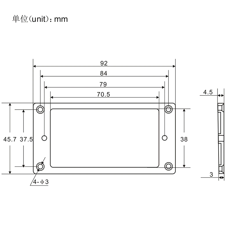 FLEOR 10 Sets Schwarz Flache Gitarre Pickup Rahmen Montage Ringe Neck & Bridge Rahmen für Elektrische Gitarre Teile