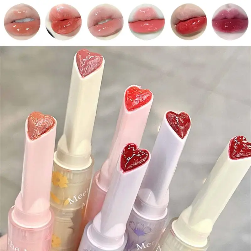 Gege Bear Florette Jelly Lipstick Luminous Hydrating Lipstick Lasting Highly Pigmented Color Red Lip Tint Kawaii  Makeup Tools