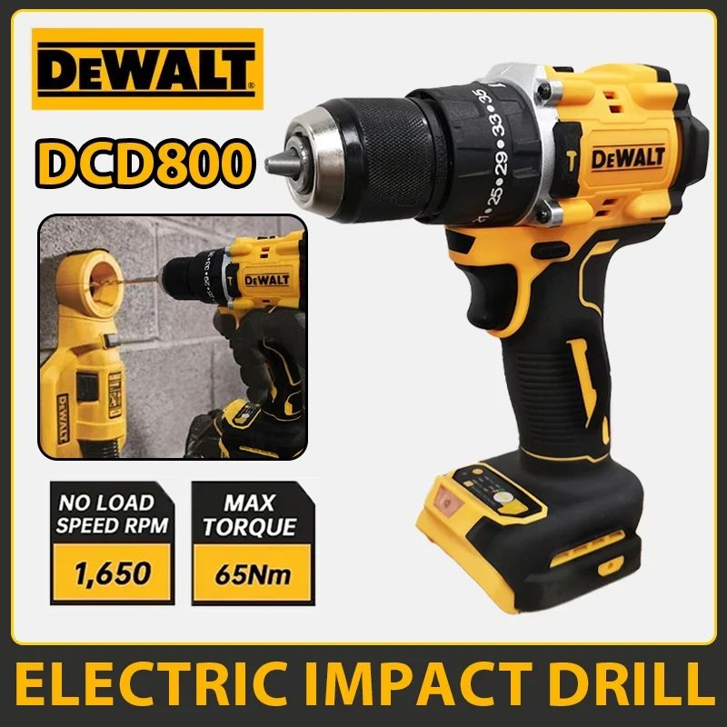 

DeWalt DCD800 Electric Drill 20V Brushless Cordless Screwdriver Compact Drill Drill/Driver Power Tools For Dewalt 20V Battery