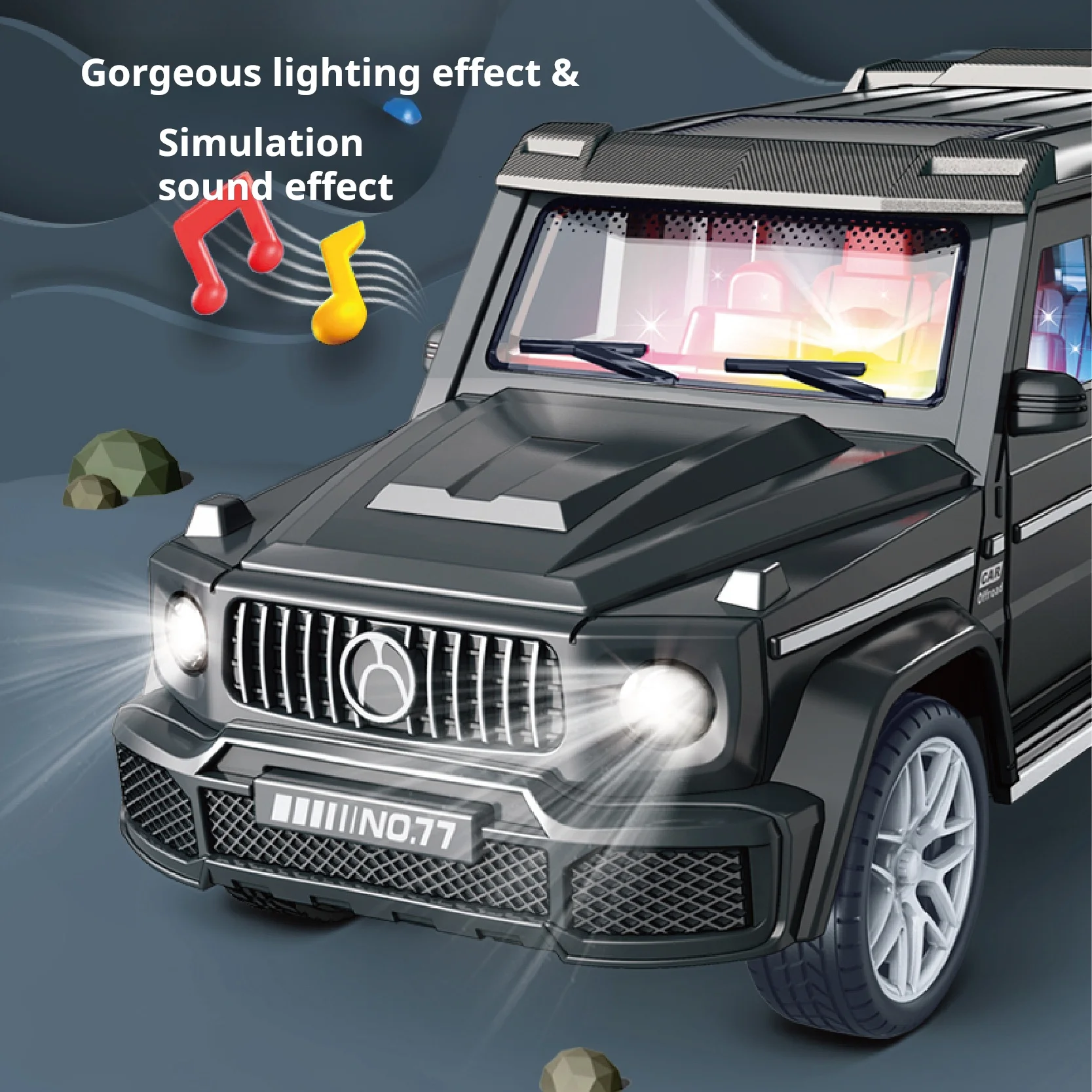 1:32 Simulation Plastic Car Toy Car Model Luminous Inertia Toy Die Casting Car Model Children Toy New Year Gift