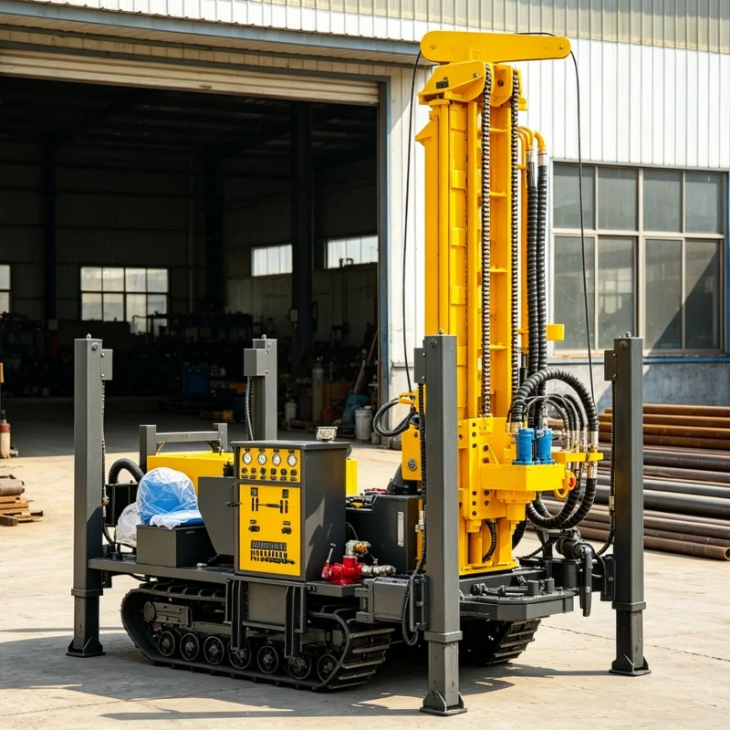 Customized Pneumatic DTH Hydraulic Wheeled Diesel Portable Water Well Drilling Rig 160M Fast Precise Positioning
