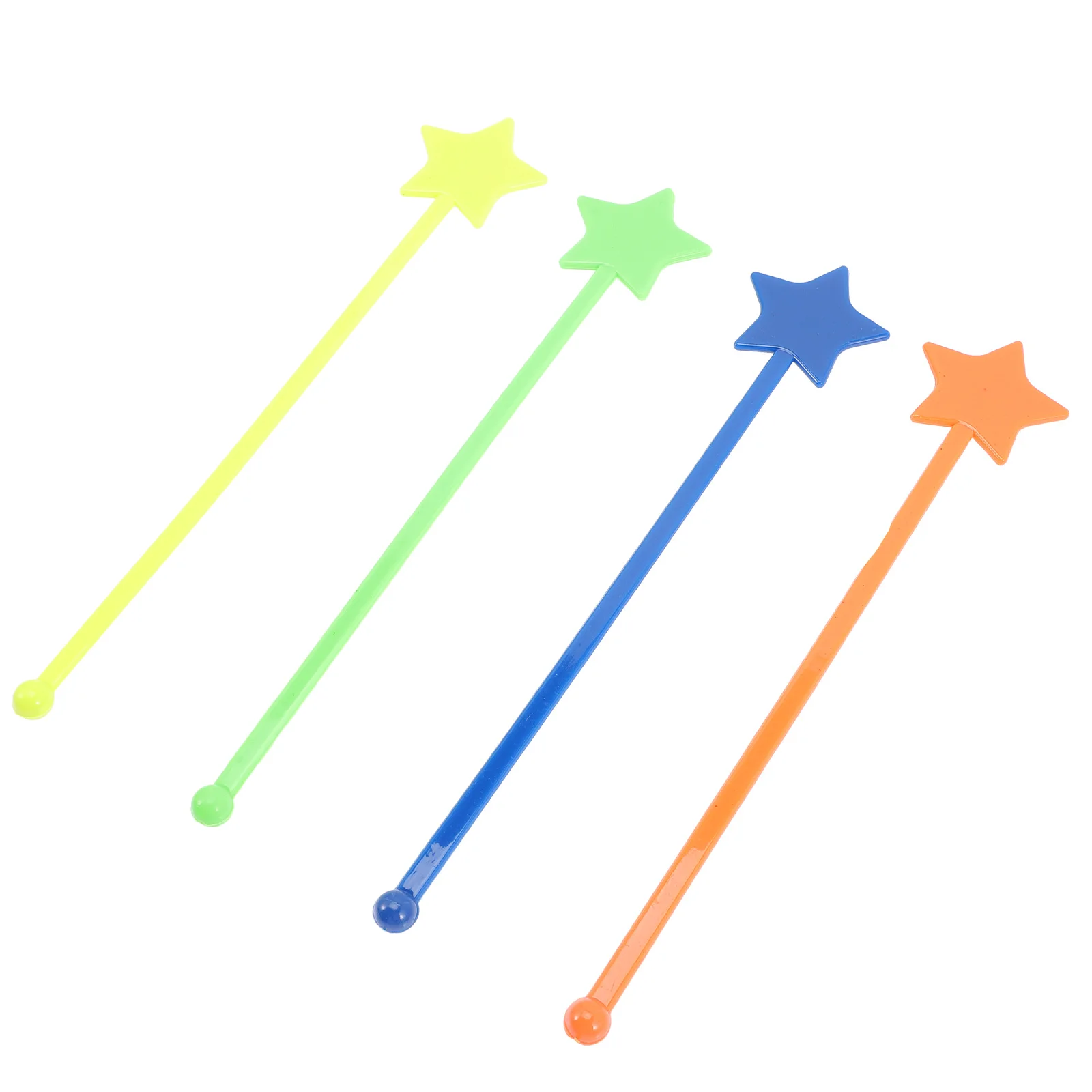 

30Pcs Colorful Acrylic Stirring Sticks Star Shape Reusable Beverage Rods for Coffee Cocktails Juices Bars Milk Tea