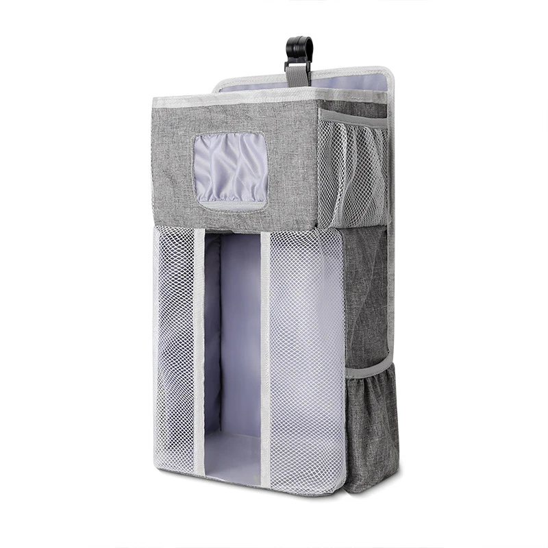 Bedside Storage Bag Crib Bedside Bag Hanging Caddy Bedside Toy Storage Bag Crib Storage Bag Diaper Bag Crib Accessories