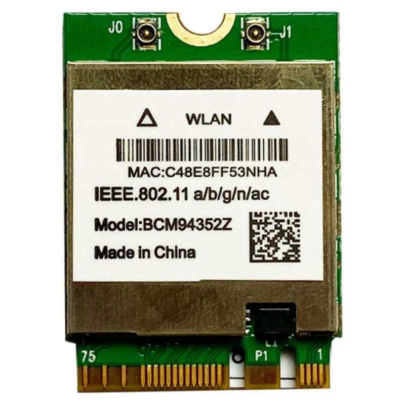 Hackintosh ไร้สาย Bcm94360ng Bcm94352z WIFI การ์ด NGFF M.2 1200 Mbps บลูทูธ4.0 NGFF 802.11Ac อะแดปเตอร์ WLAN Dw1560