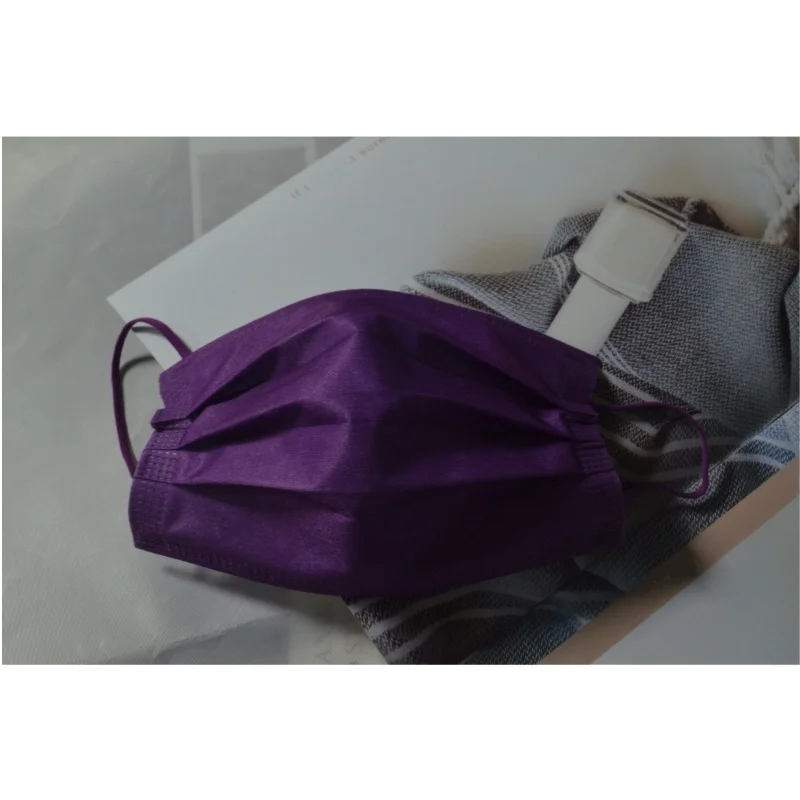

Одноразовая 3D-маска для лица Bla Plum Purple Velvet: защита от пыли и загрязнений, эффект похудения кожи, модный цвет Моранди, омолаживающий эффект
