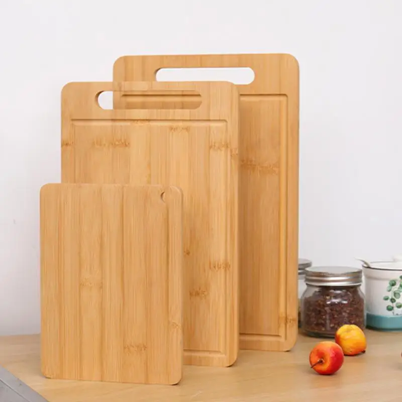 Kitchen bamboo cutting board large rectangular cutting board thickened solid wood cutting board fruit cutting board