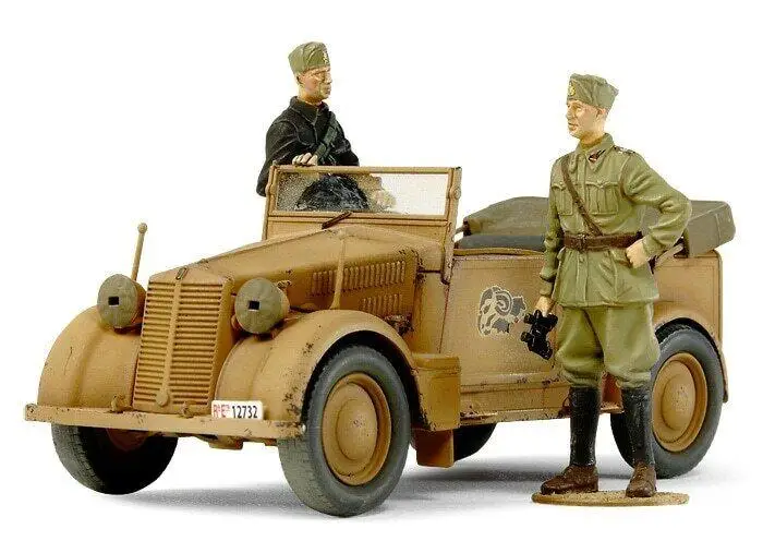 Tamiya 37014 1/35 Scale Military Model Kit WWII Fiat 508CM Coloniale Staff Car