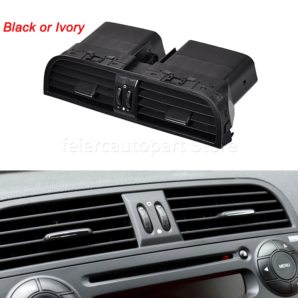 

Car Front Centre Panel Air Vent Grille Centre Air Heater Vent For Fiat 500 2008-2015 Black or Ivory
