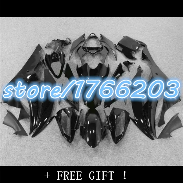 YZF R6 08 09 10 11 all brilliant black pure black Body Kit fairing for  YZF 600 08-11 YZFR-6 2008-2011 YZFR6 2011 2008  Ning