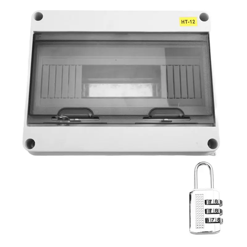 

Распределительная коробка серии N10R-HT, 12-канальная, IP65, водонепроницаемая, уличная, пластиковая, с замком, HT-12Way, для автоматических выключателей