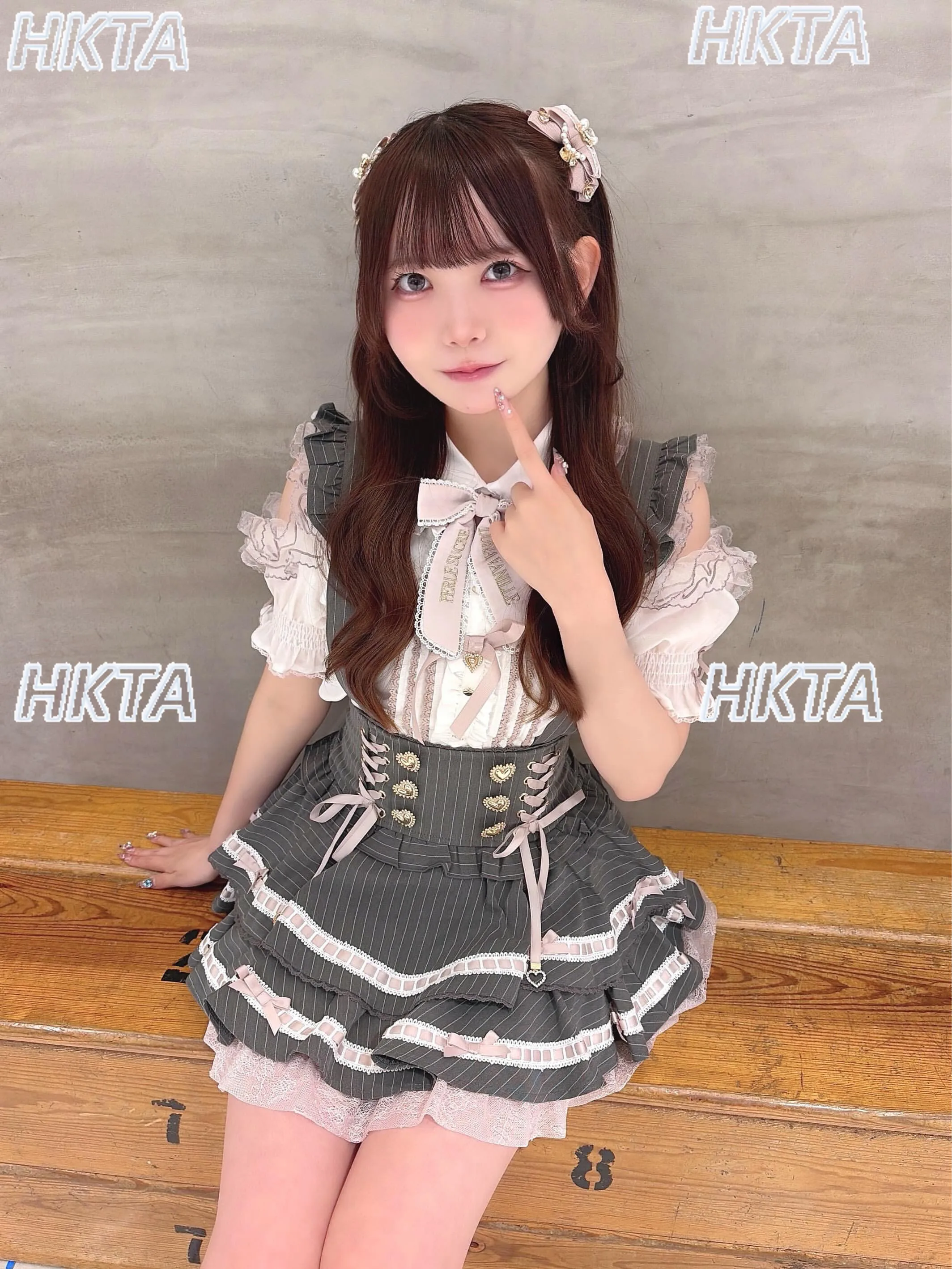Japanese Mass Produced Sweet Lolita Removable Strap Skirt Summer Striped Lace Bow Strap Flying Sleeved Waist Cake Skirts Women