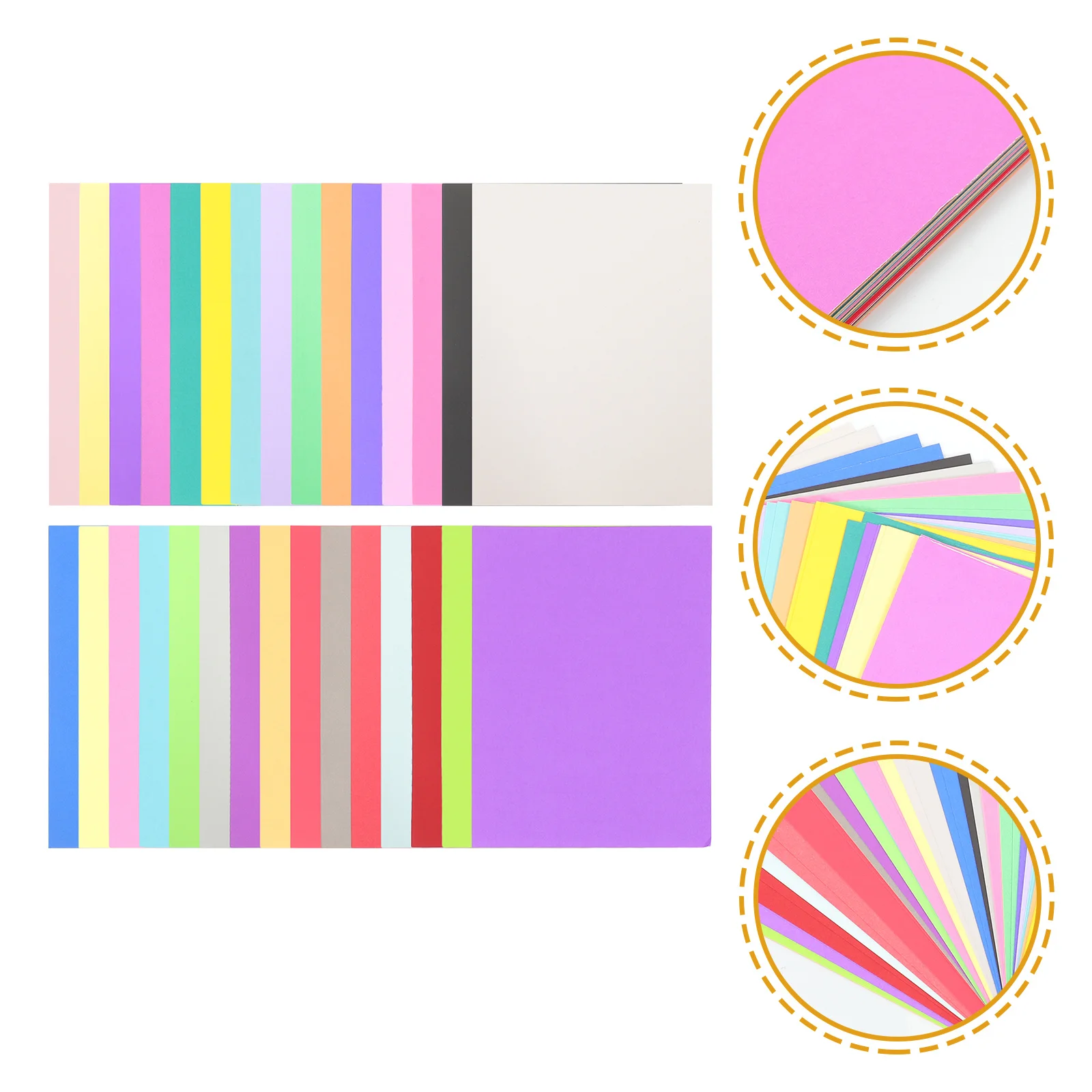 

60 Sheets Colored DIY Paper Card Stock Craft Supplies for Drawing Origami Painting Projects Paper Card Crafts Making Material