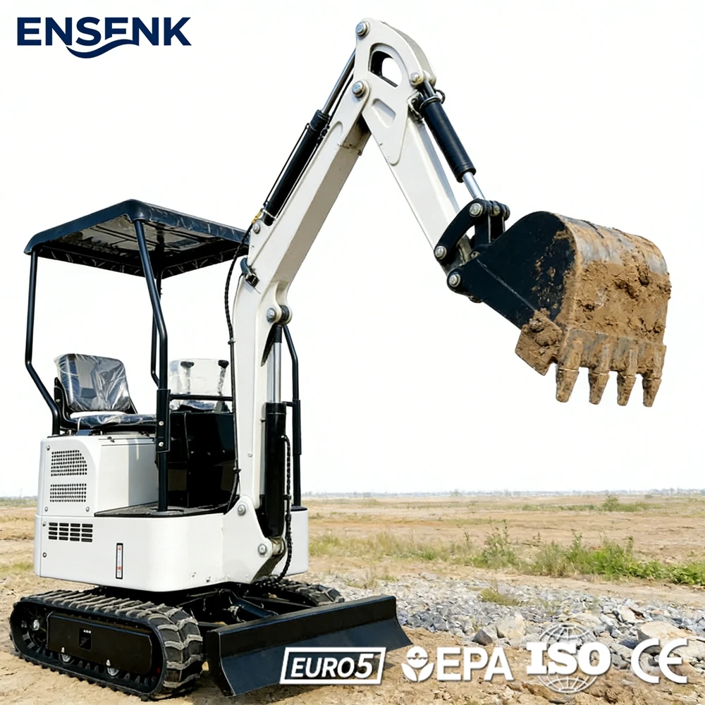 

Компактный дизельный мини-экскаватор 1,8 тонны с траншеекопателем для строительной техники, экскаватор-погрузчик для Европы, быстрая доставка