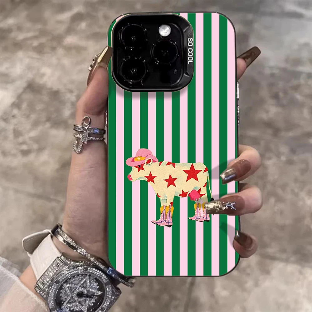 Western Cowboy Streifen Hülle für Samsung Galaxy S26 S21 S25 S24 S23 S22 Ultra Plus FE Hülle für A16 A15 A36 A54 A55 A56 INS Funda – Detail 4
