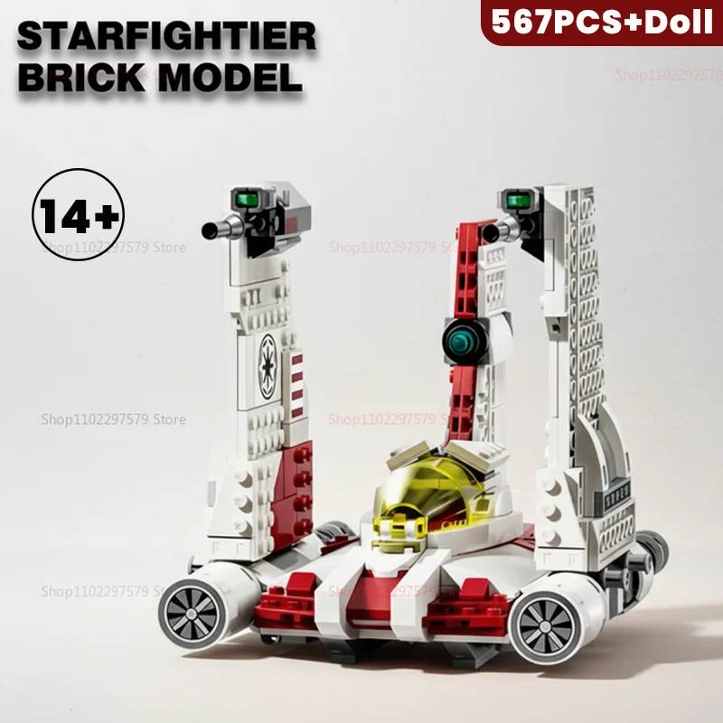 

Новый конструктор MOC-75432 «Звездный истребитель» (526 деталей) — развивающая игрушка-головоломка для детей и взрослых, подарок на День рождения, Рождество, коллекционный предмет