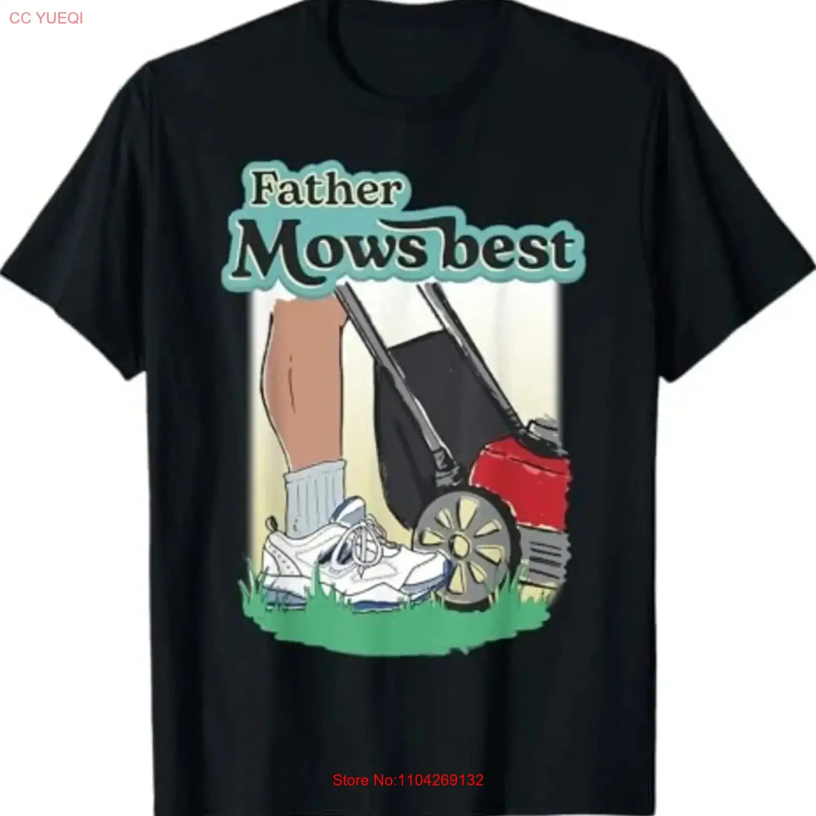 Father Mows Best Funny Riding Mower Retro Mowing Dad T Shirt vintage Washed Casual Unisex Versatile Stretched
