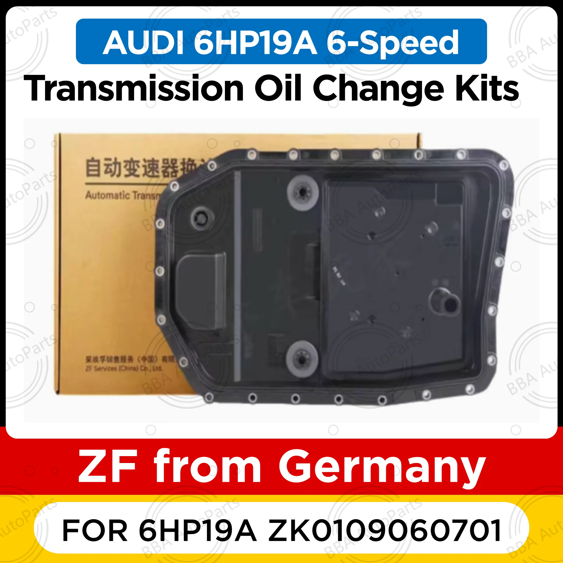 

ZF ZK0109060701 Transmission Oil Change Kit Oil Pan for AUDI 6-Speed Compatible with 6HP19A Models