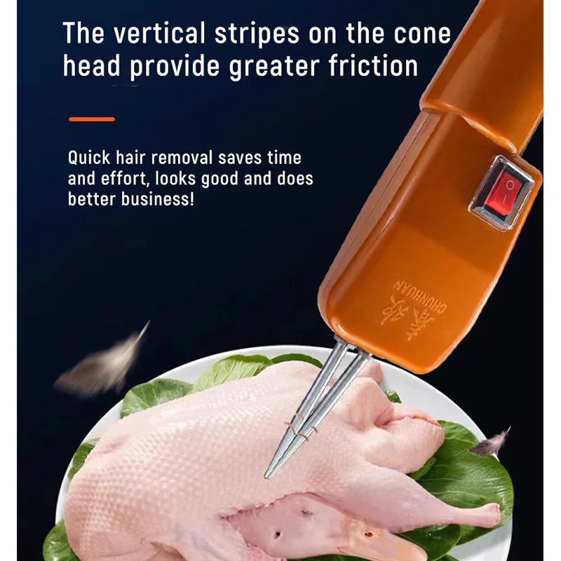 Spiumatrice automatica per piume portatile, strumento per spiumare piume di pollame, pollo, anatra, oca, per la rimozione di piume d'oca