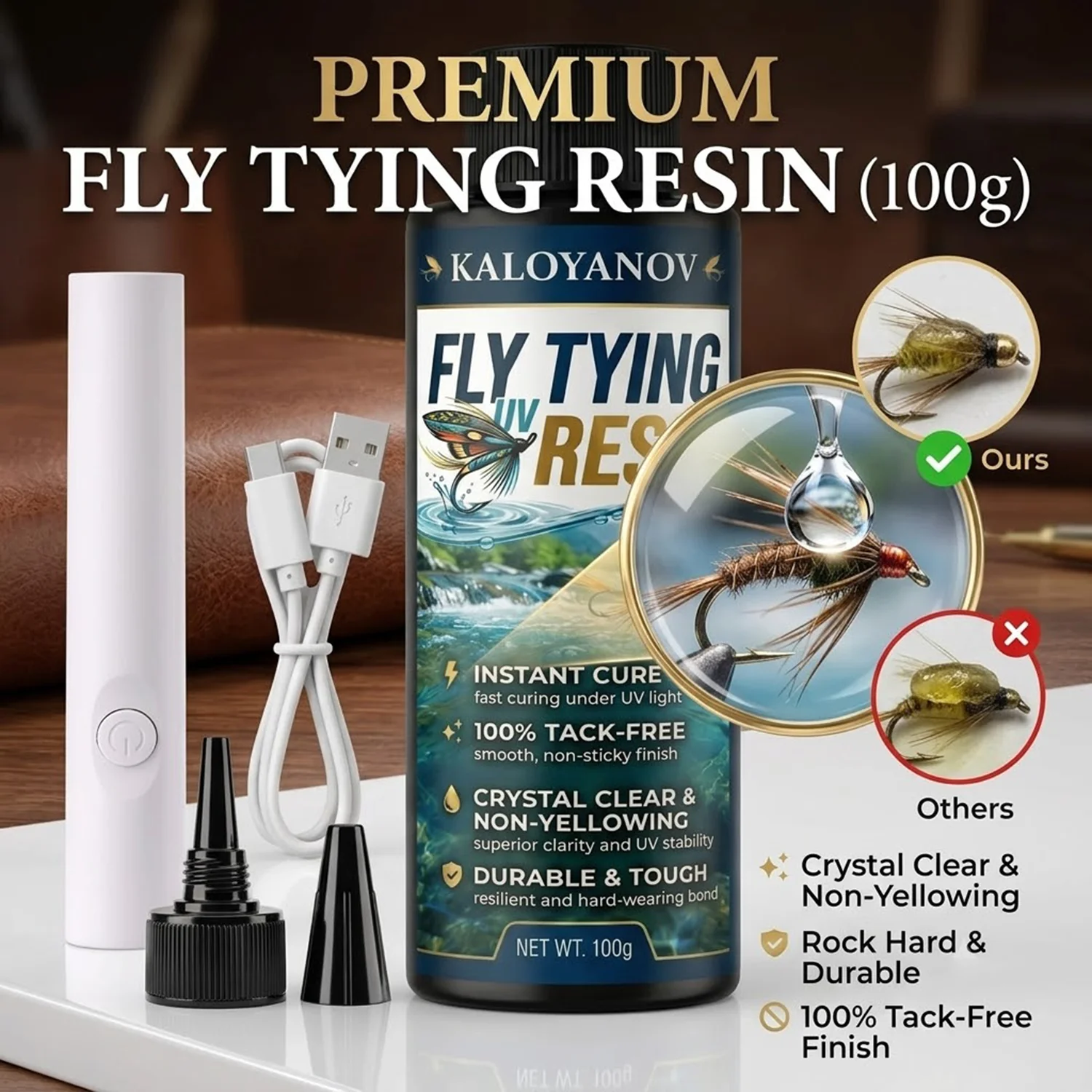 UV Resin Fly Tying Kit with US - Uv Resin Clear Hard review and price