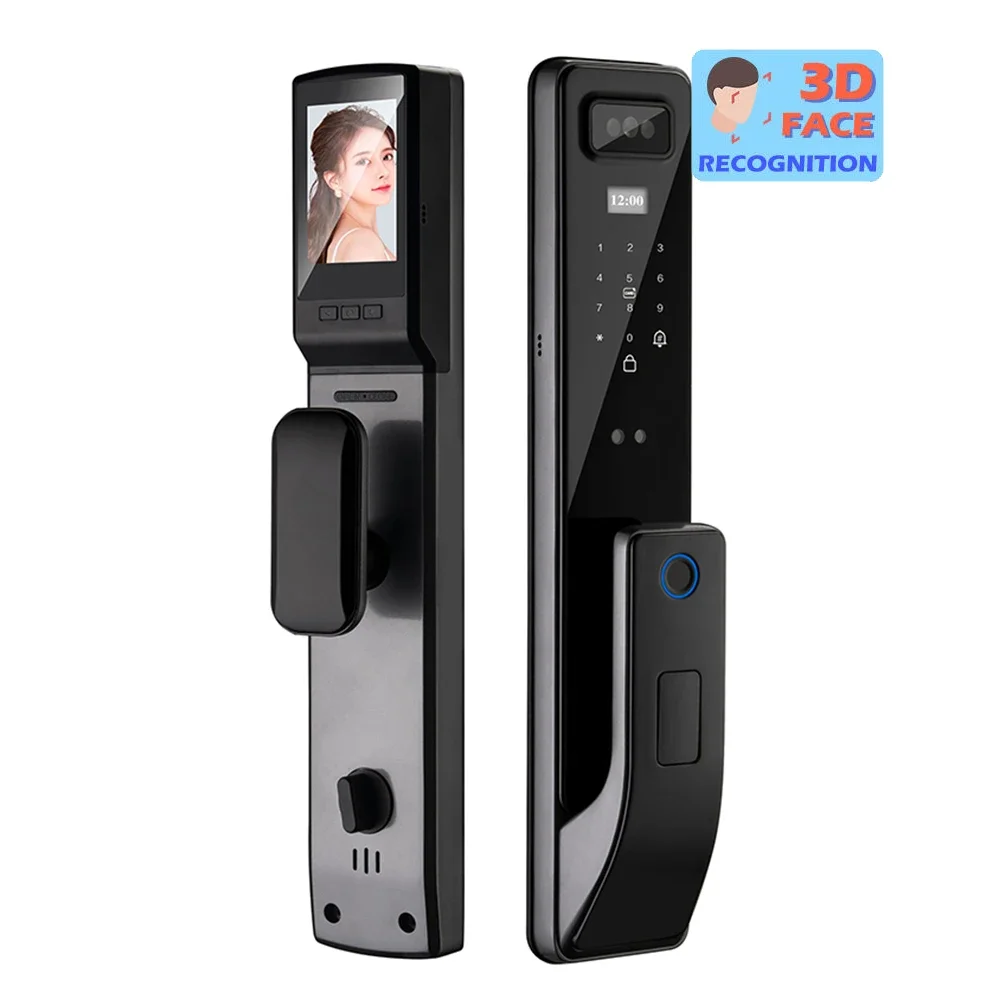 

3D Face Recognition Intelligent Home Automatic Wifi App Biometric ID Password Digital Fingerprint Smart Door Locks