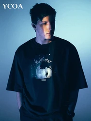 Men T-Shirt Mzlff Tour 23 Graphic Print Oversized Cotton Y2k Tops Tees Streetwear Pulovers Harajuku Short Sleeve Unisex Clothes
