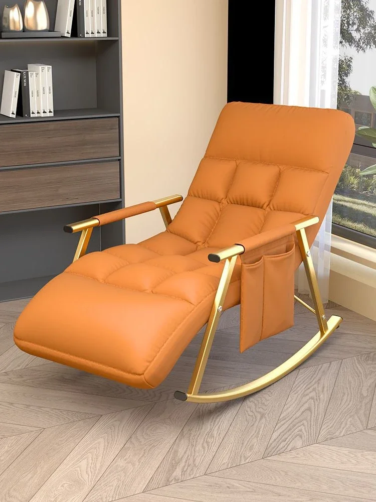 Technology cloth rocking chair, lounge chair, adult balcony, household leisure reclining and sleeping couch, lazy person