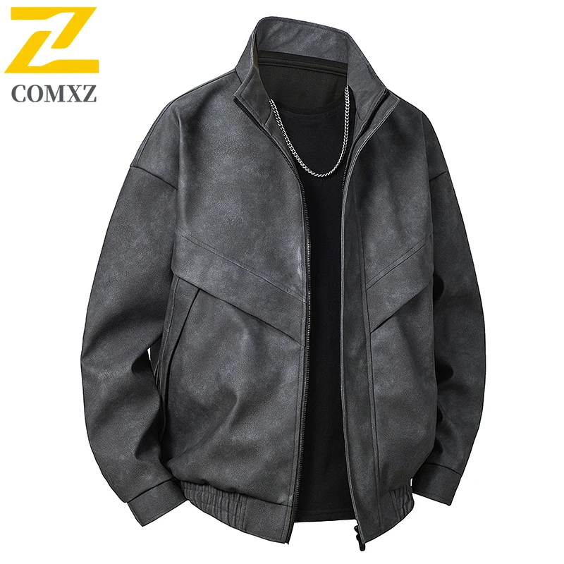 سترة رجالية عادية 2025 جديد بسيط عصري متعدد الاستخدامات يندبروف تنفس الوقوف طوق سترة الأعمال مكتب ملابس رجالية #4