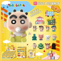 New Genuine Crayon Shin-Chan Baby Rice Grains Blind Box Series Collected Items Mini Collectible Model Ornament Figures Gift