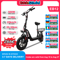 500W Electric Scooter with Seat, 25-30km Long Range 25km/h Top Speed,12\
