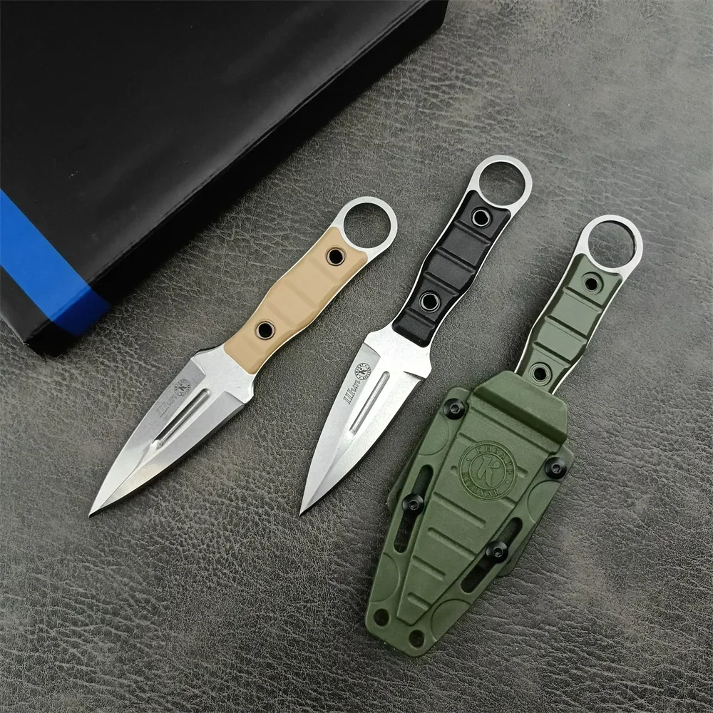 Novelty Russian Kizlyar Outdoor Fixed Blade Knife 8Cr13Mov Blade Nylon Fiber Handle EDC Survival Hunting Camping Hiking Tools