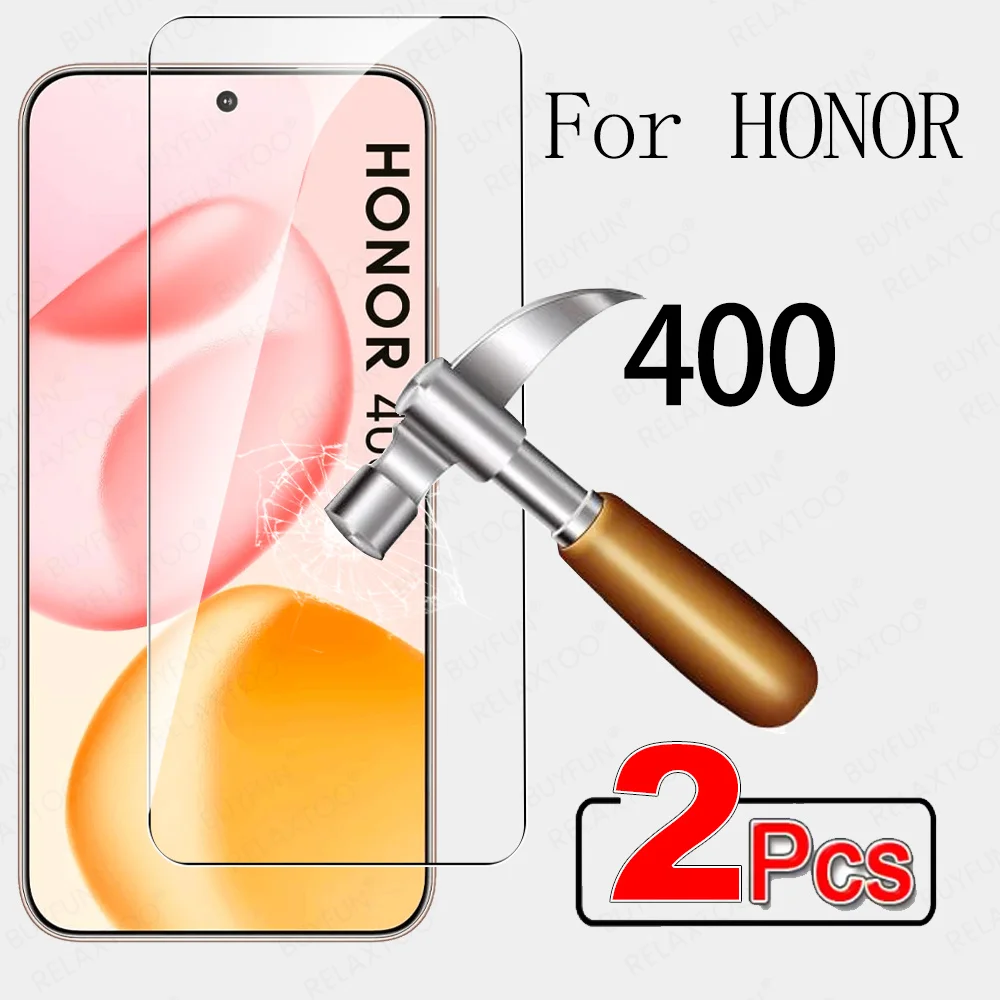 Para HONOR 400 5G vidrio 2 uds Protector de pantalla de vidrio templado Honor400 400Honor Protector de pantalla de 6,55 pulgadas 9H Vidrio Templado película