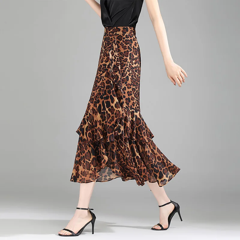 High Waist Skirt Summer 2026a Word Medium and Long Split Skirt