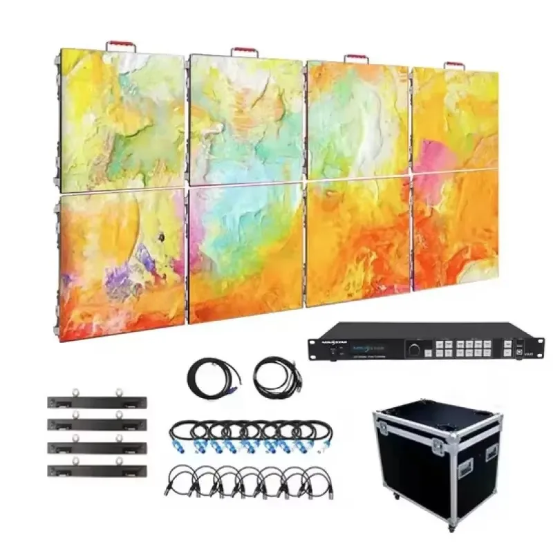 P4.81 Indoor LED Video Wall, 500X500mm Standard Panel, Durable Screen for Rental Business and Stage Activities