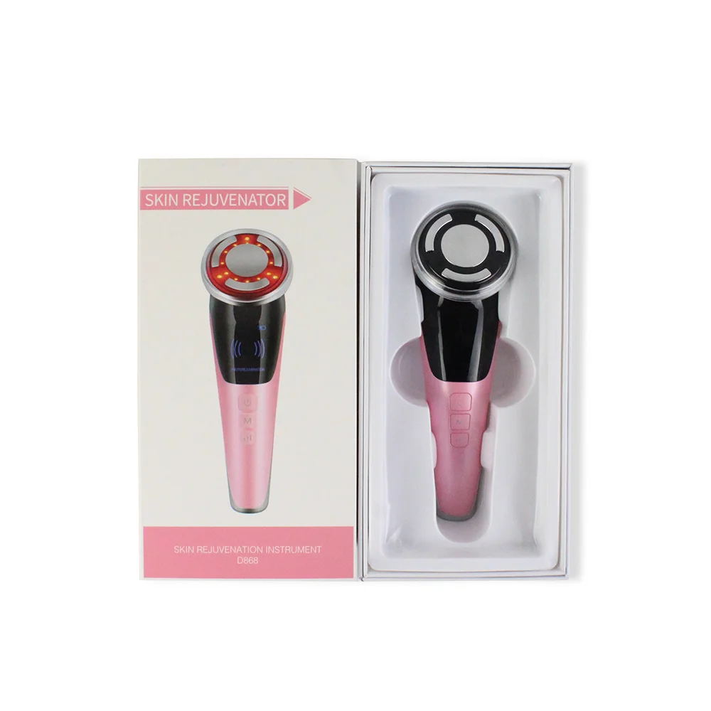 EMS Microcurrent Skin Rejuvenation LED เครื่องนวดกระชับใบหน้า Face Beauty Care อุปกรณ์