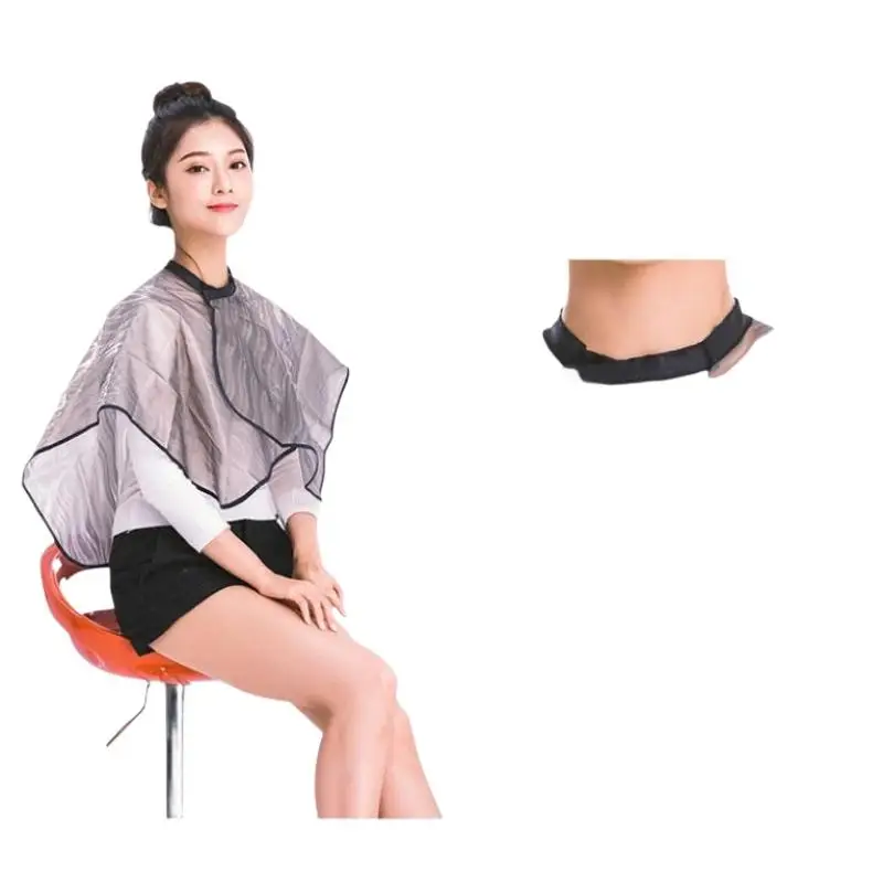 Friseurumhang Wasserdichter Haarfärbemantel für Haarfarbe, Shampoo, Haarfärbemittel, Haarschneideumhang, Friseurwerkzeuge – Detail 8