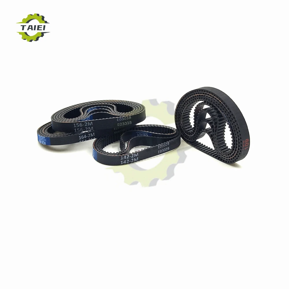 HTD 2M Rubber Timing Belt Length 118 120 126 128 130 142 150 156 160 162 168mm Vacuum cleaner Drive Belt Width 4/5/6mm 2M-142