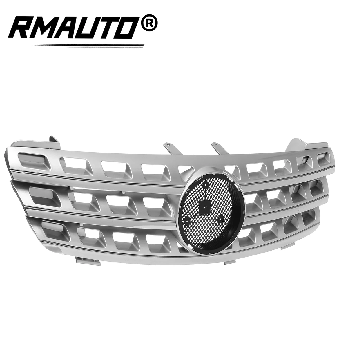 New Chrome / Black W164 ML320 Car Front Bumper Mesh Grill Grille For Mercedes For Benz ML Class W164 ML320 ML350 ML550 2005-2008