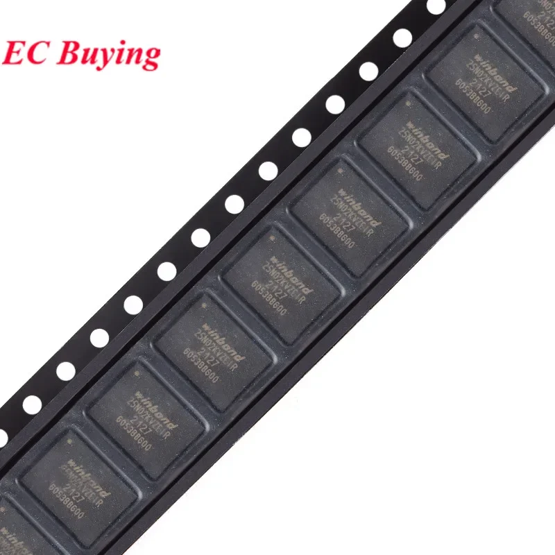 5Pcs/1pc W25N02KVZEIR 5N02KVZEIR W25N W25N02KV WSON-8 3V 2Gb Serial NAND Flash Memory Chip IC