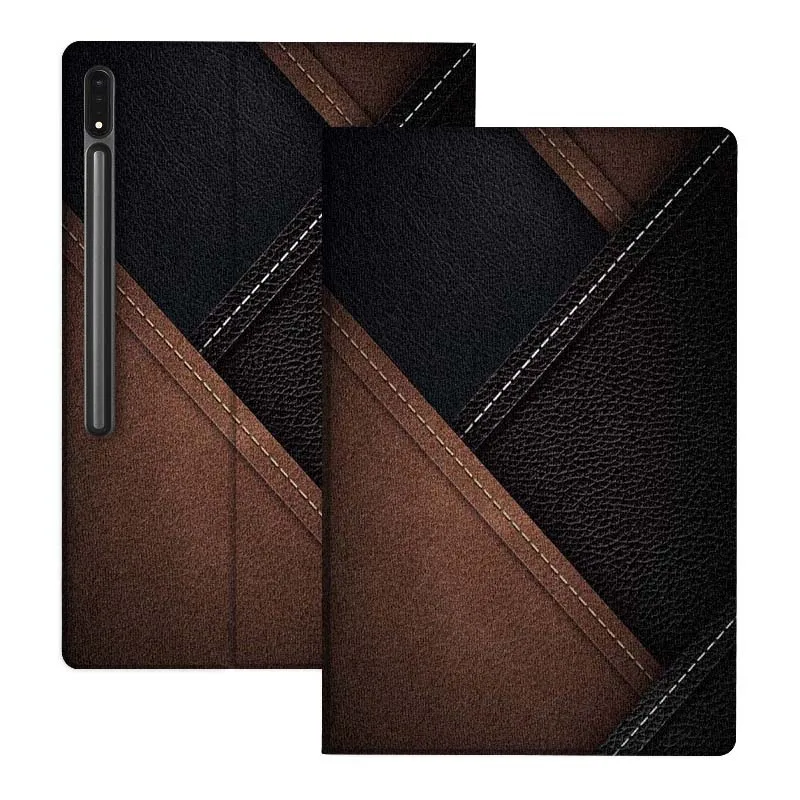 

Black Gold Edge Pattern For Samsung Galaxy Tab S10 S9 S8 S7 FE Lite Soft Flexible Support Tablet Case Gift