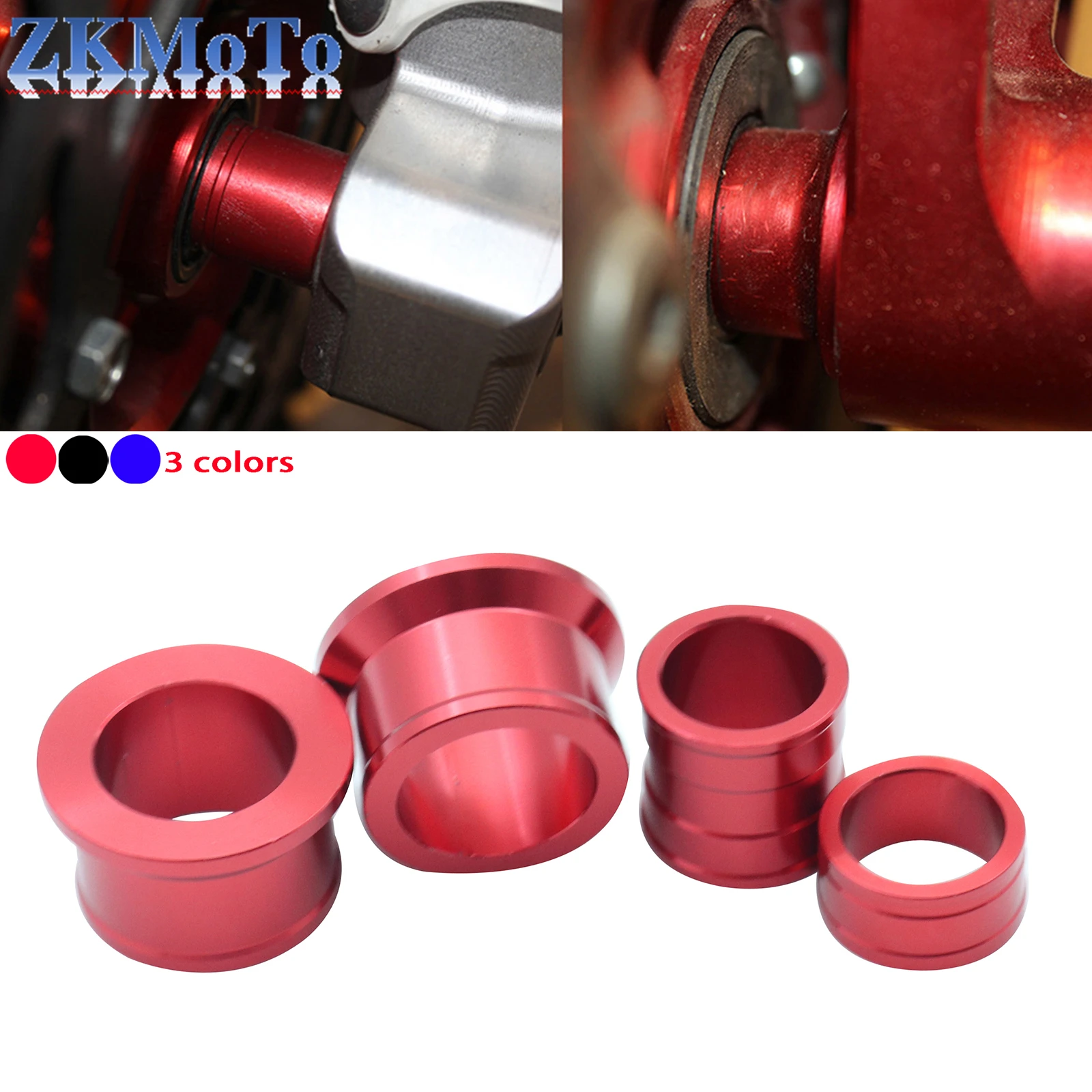 Распорка ступицы переднего и заднего колеса CNC для Honda CR125R 250R 2002-2007 CRF250R 450R CRF250X CRF450X 2005-2020 CRF250RX CRF450L 2019-20