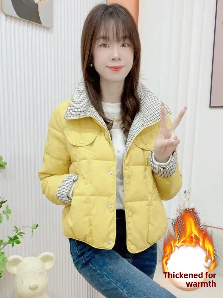   티엔드 오르트 다운 코튼 재킷 여성용 패셔너블 퀼팅 코트 한국 스타일 출퇴근 겨울 아우터웨어